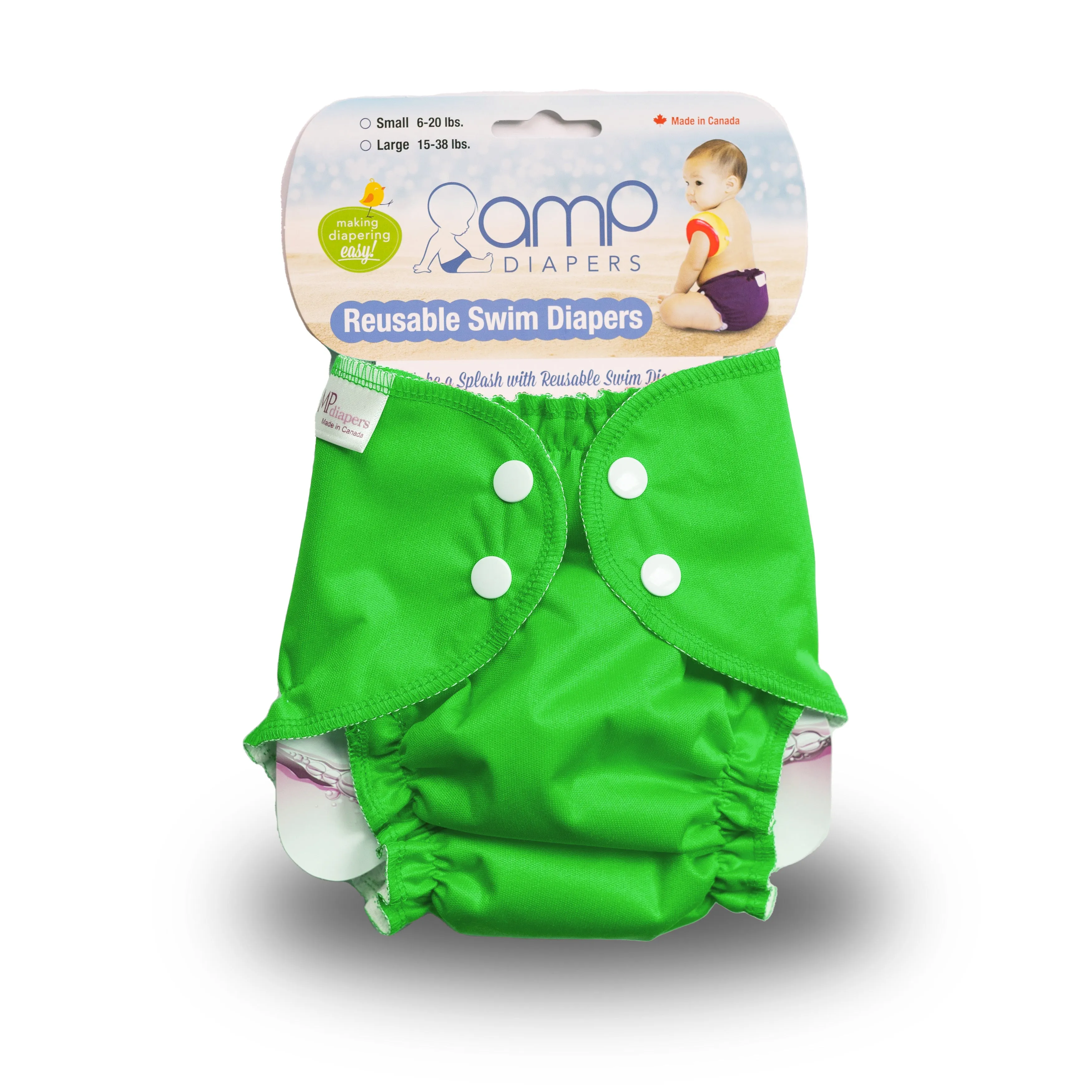 AMP Swim Diaper - LARGE (15-38lbs)