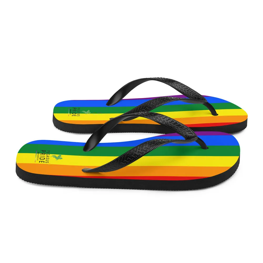 LGBTQ Pride Flag Flip-Flops Sandals